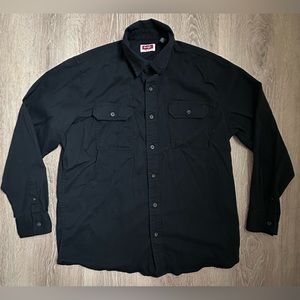 Wrangler|Button Up|LS|Black|Sz L‎